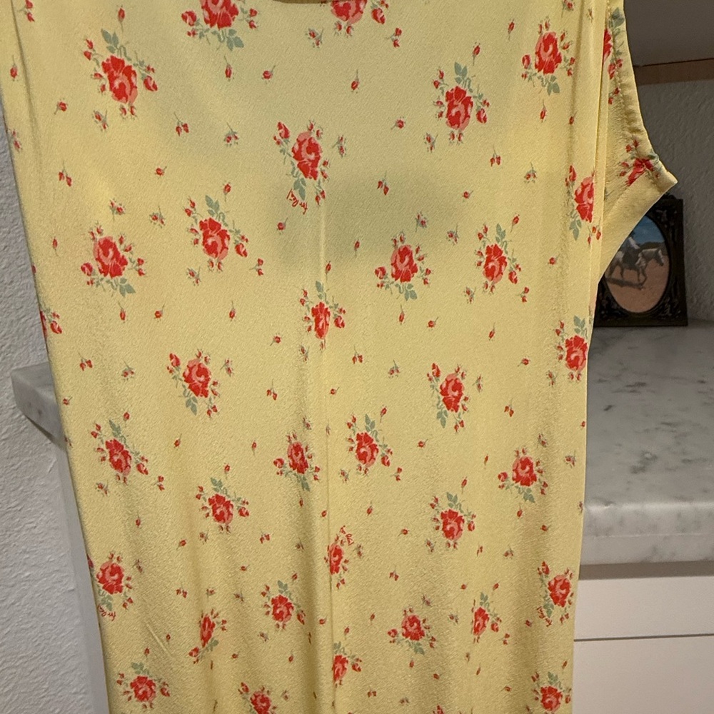 Realisation Par Yellow Dress with Red Floral Design - Picture 2 of 10